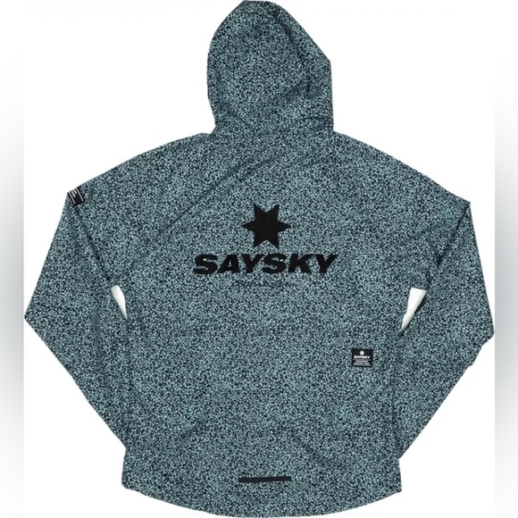 Saysky Terazzo Pace Jacket Hoodie Windbreaker Running Woman’s Size M Zip Up - Picture 2 of 12